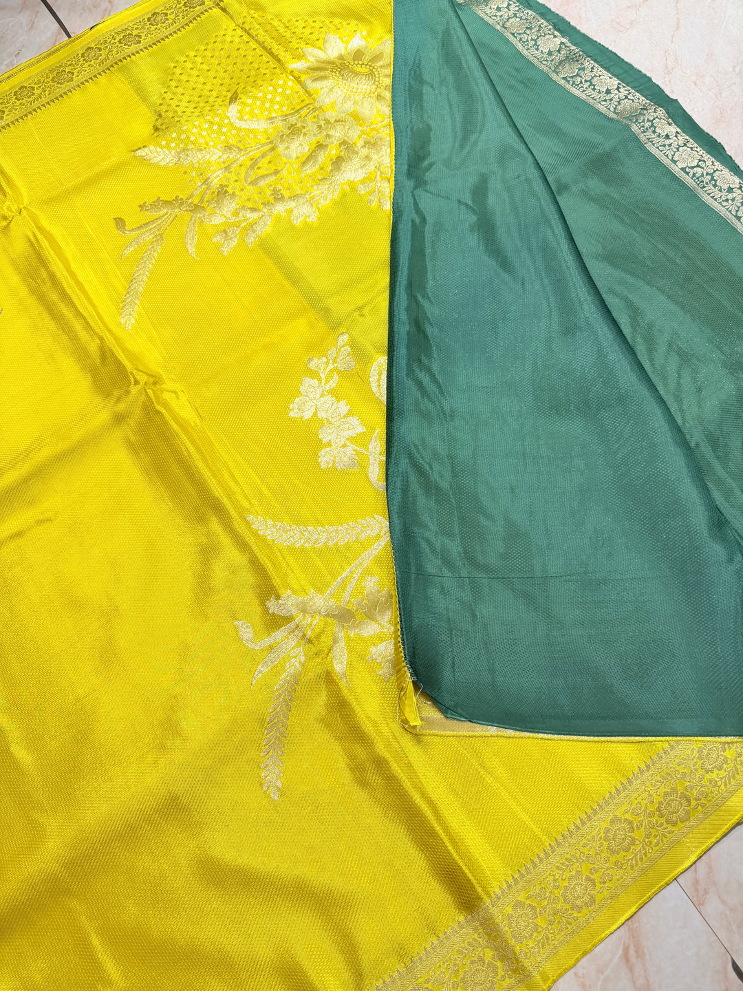 PREMUM KOREAN VISCOSE WITH JACQUARD WEAVE IN MUSTARD YELLOW COLOUR SHADE
