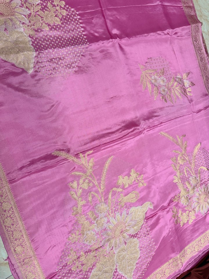PREMUM KOREAN VISCOSAE WITH JACQUARD WEAVE BABY PINK COLOUR SHADE