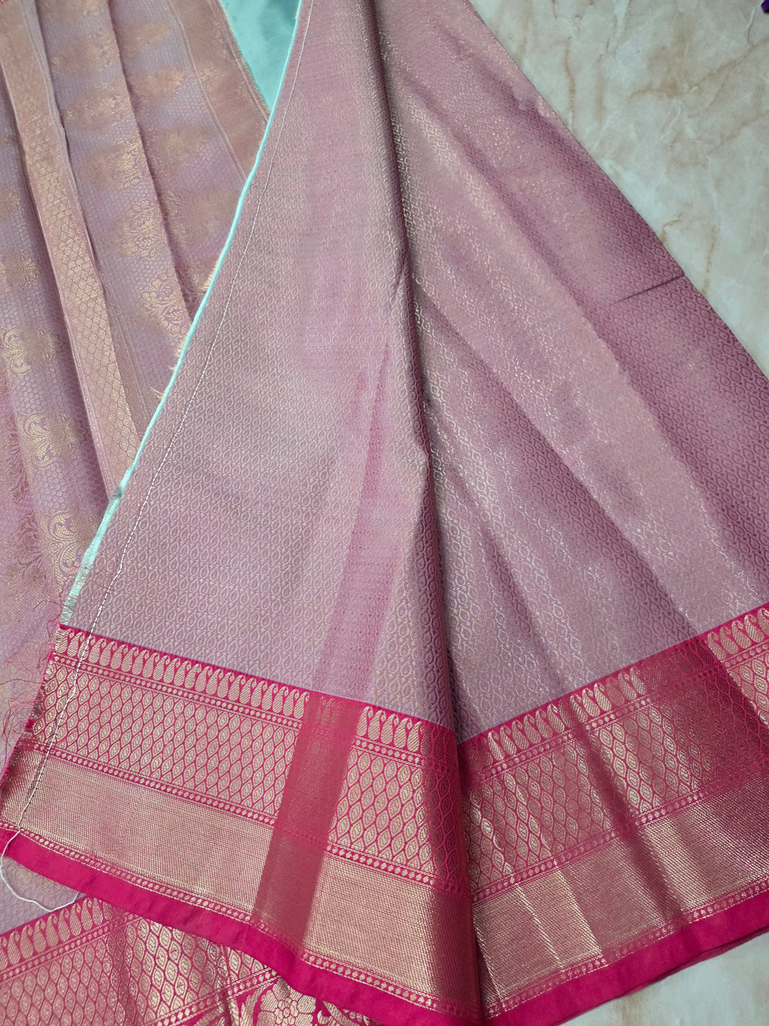 BANARASI SILK TISU IN LIGHT BLUE WITH