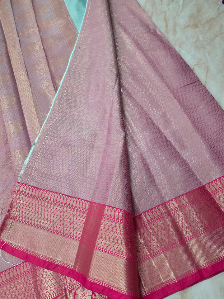 BANARASI SILK TISU IN LIGHT BLUE WITH