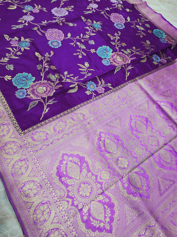 RUSSIAN SILK IN PURPLE WITH LAVENDER