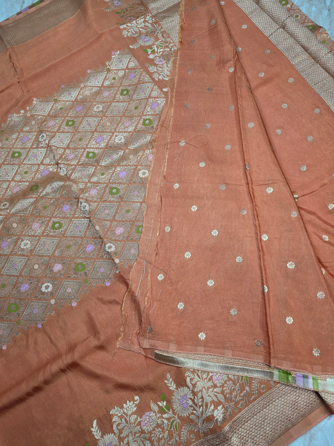 RUSSIAN SILK IN CENTRALISED BOUTIQUE STYLE IN BIEGE COLOUR