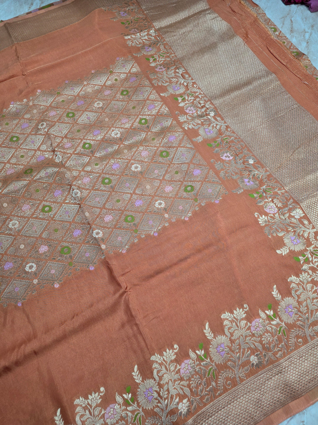 RUSSIAN SILK IN CENTRALISED BOUTIQUE STYLE IN BIEGE COLOUR