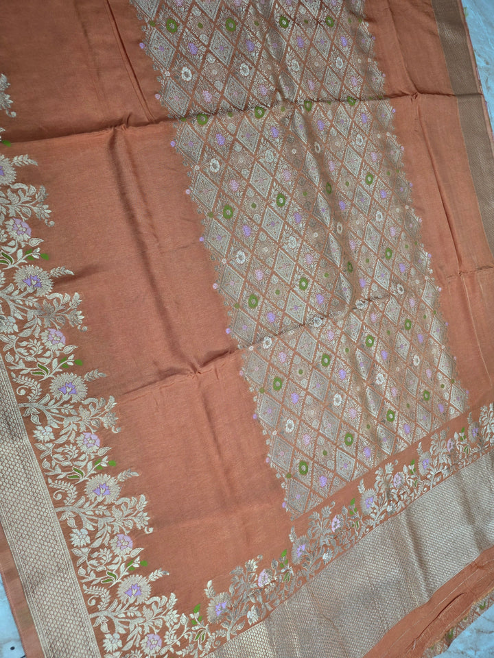 RUSSIAN SILK IN CENTRALISED BOUTIQUE STYLE IN BIEGE COLOUR