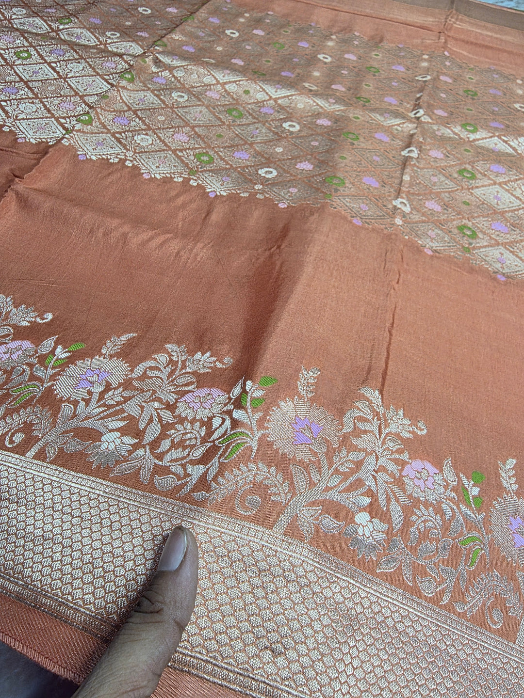 RUSSIAN SILK IN CENTRALISED BOUTIQUE STYLE IN BIEGE COLOUR