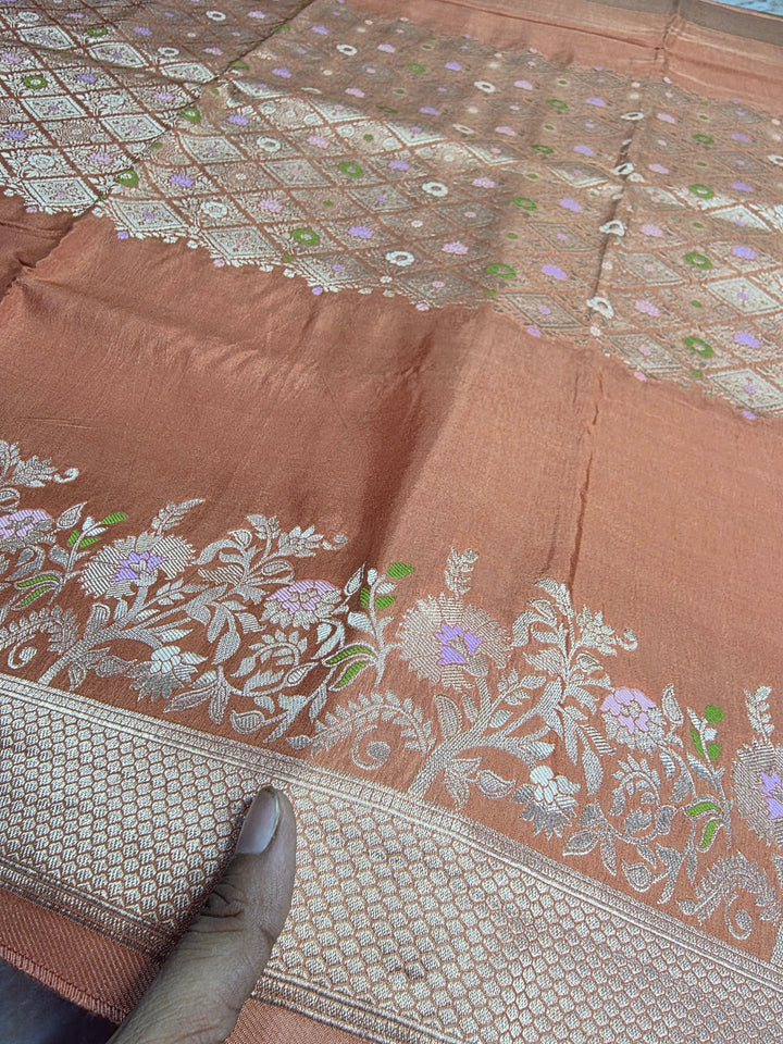 RUSSIAN SILK IN CENTRALISED BOUTIQUE STYLE IN BIEGE COLOUR