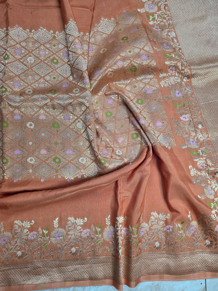RUSSIAN SILK IN CENTRALISED BOUTIQUE STYLE IN BIEGE COLOUR