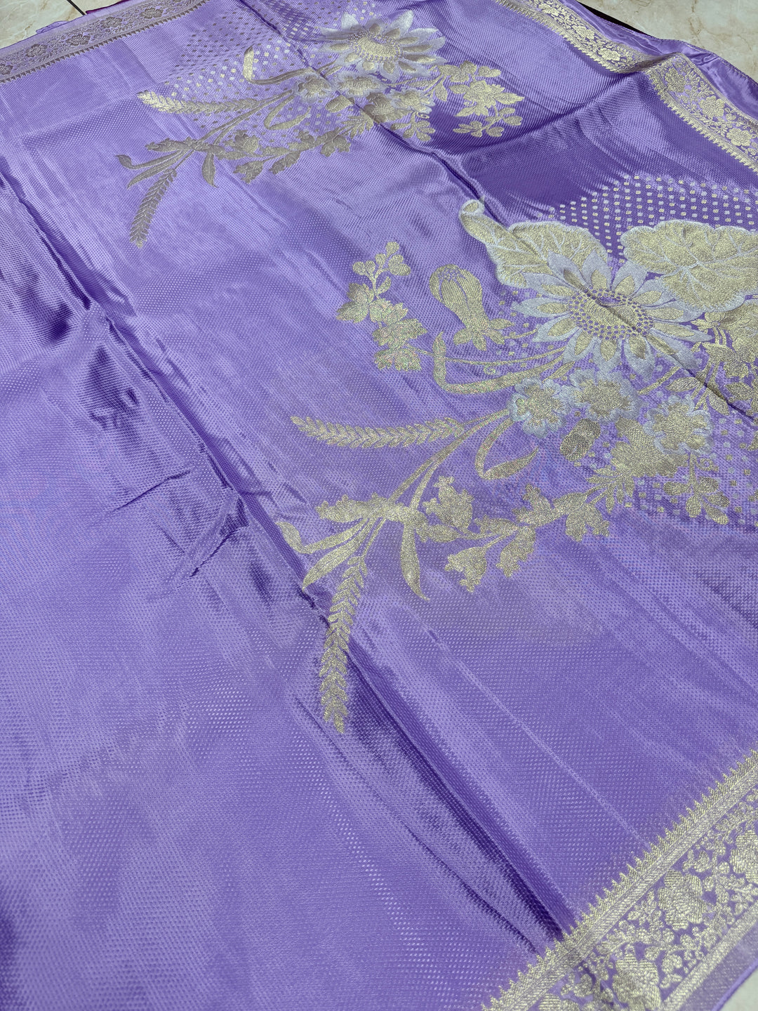 PREMUM KOREAN VISCOSE WITH JACQUARD WEAVE IN LEVENDER COLOUR SHADE