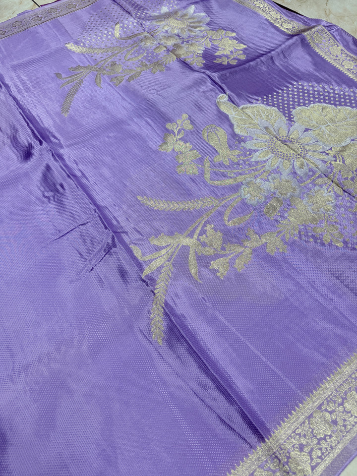 PREMUM KOREAN VISCOSE WITH JACQUARD WEAVE IN LEVENDER COLOUR SHADE