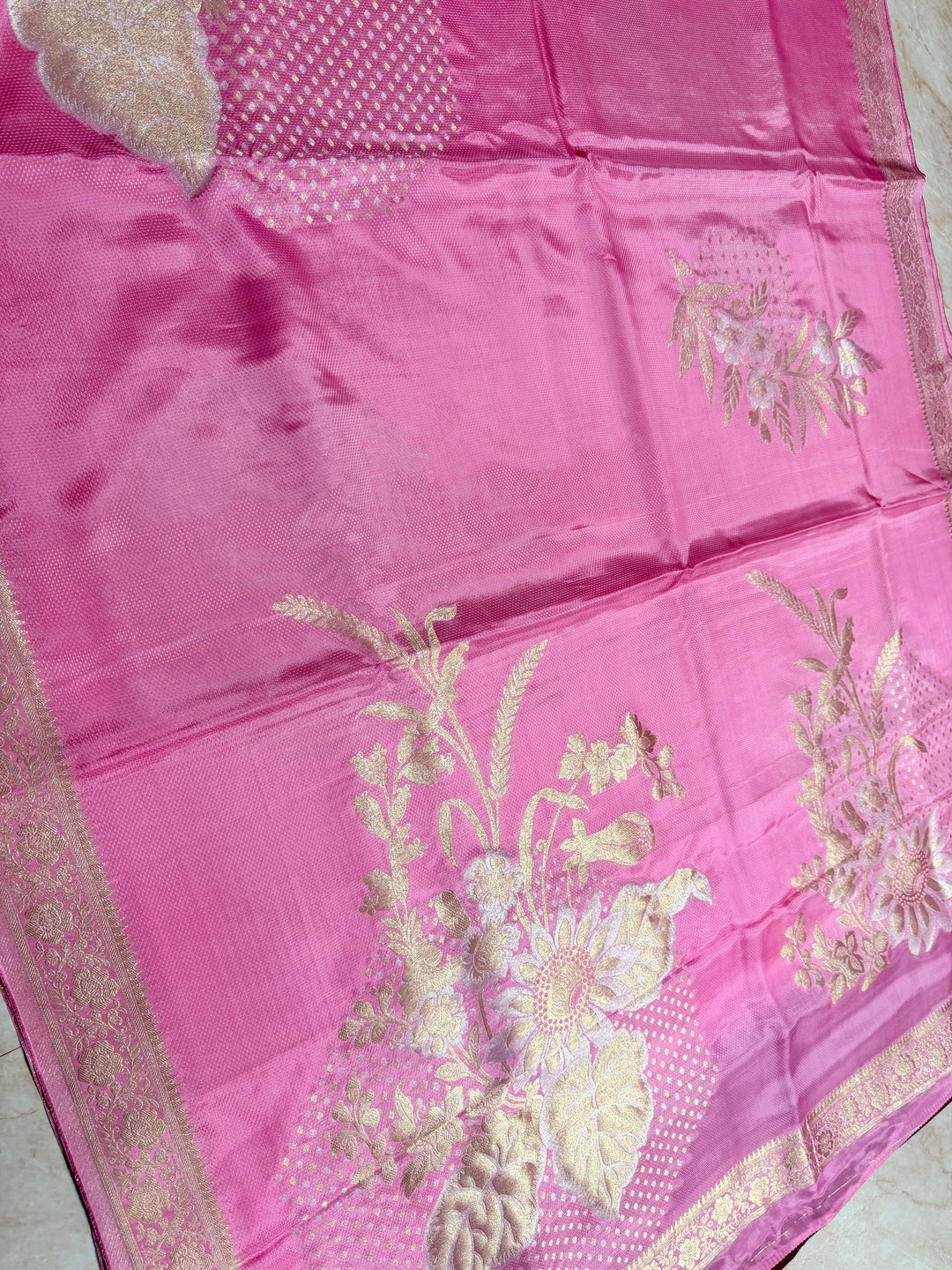 PREMUM KOREAN VISCOSE WITH JACQUARD WEAVE IN BABY PINK COLOUR SHADE