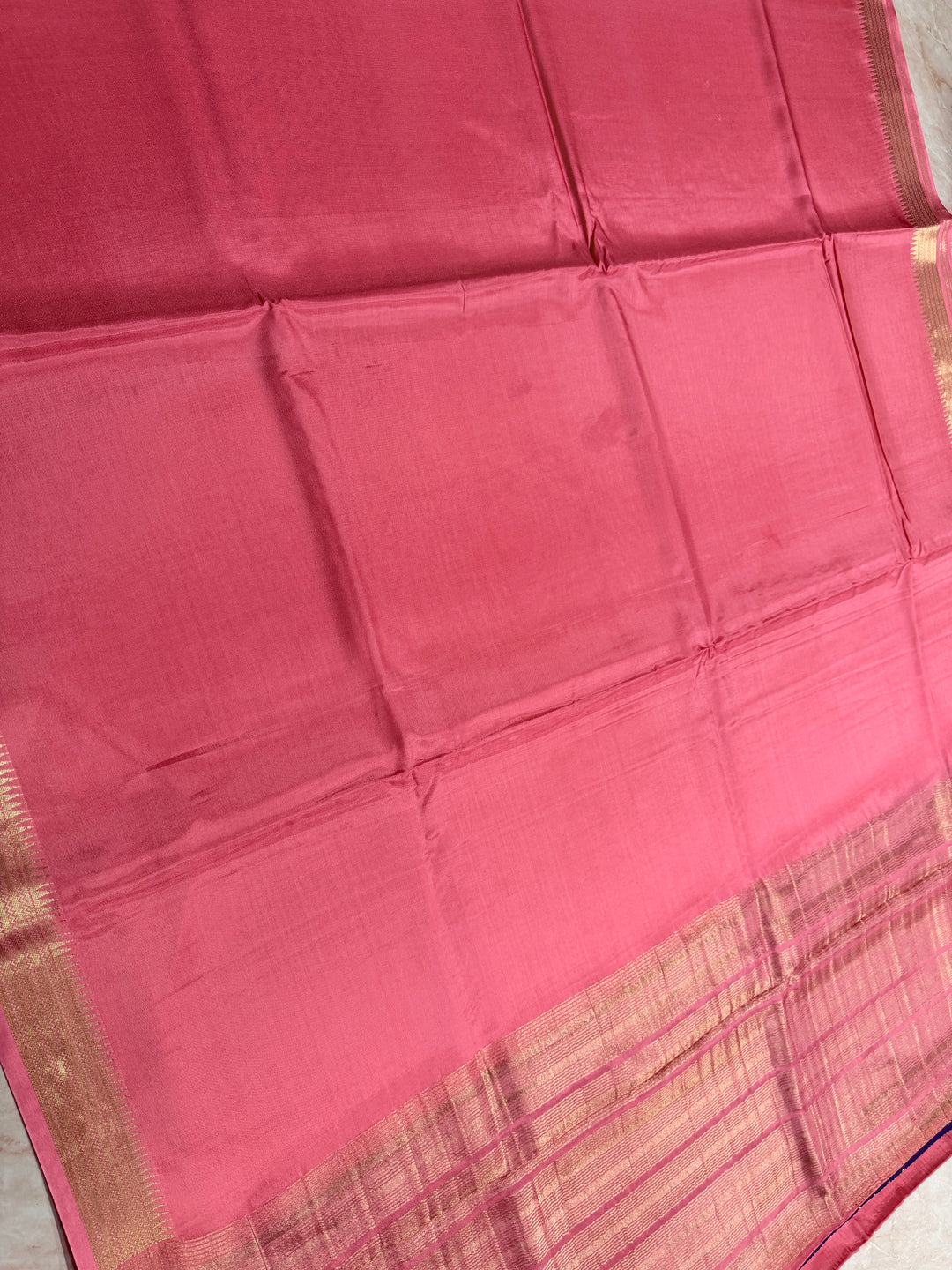 VISCOSE RUSSIAN IN BABY PINK WITH NARROW BORDER