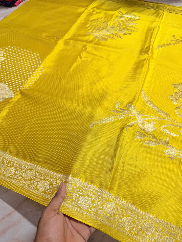 PREMUM KOREAN VISCOSE WITH JACQUARD WEAVE IN MUSTARD YELLOW COLOUR SHADE