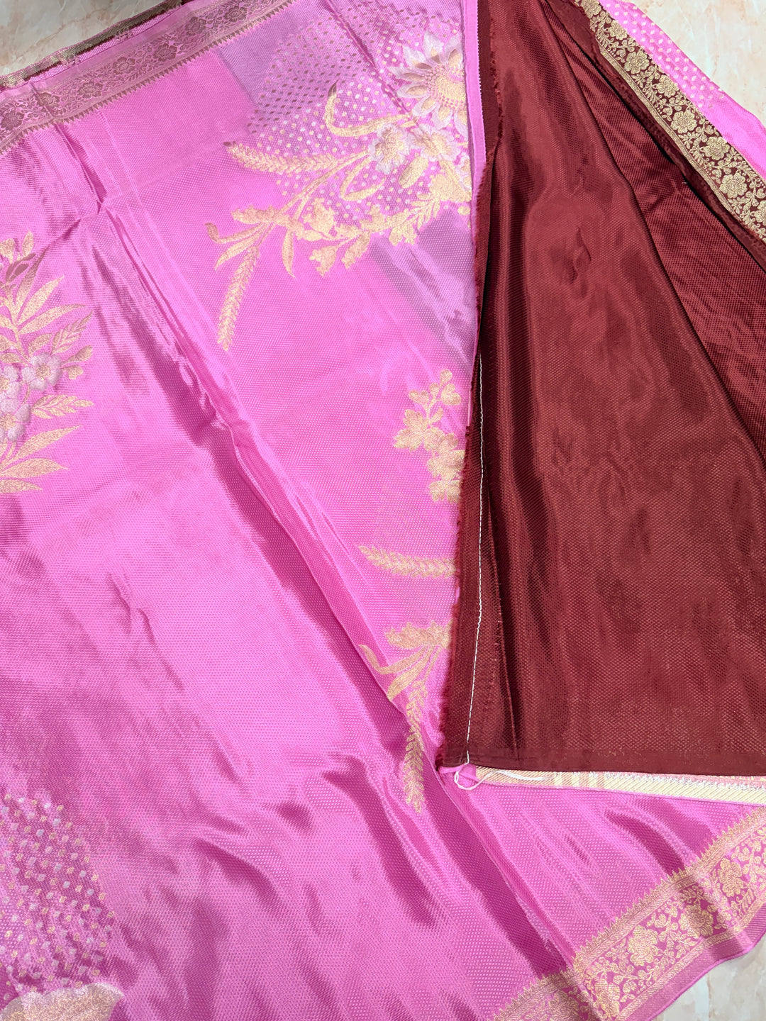 PREMUM KOREAN VISCOSAE WITH JACQUARD WEAVE BABY PINK COLOUR SHADE