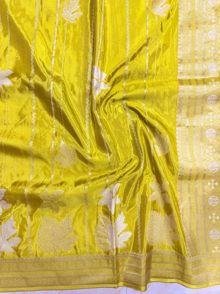 KOREAN SILK IN DEVDAS WITH GOLD AND SILVER ZARI WORK