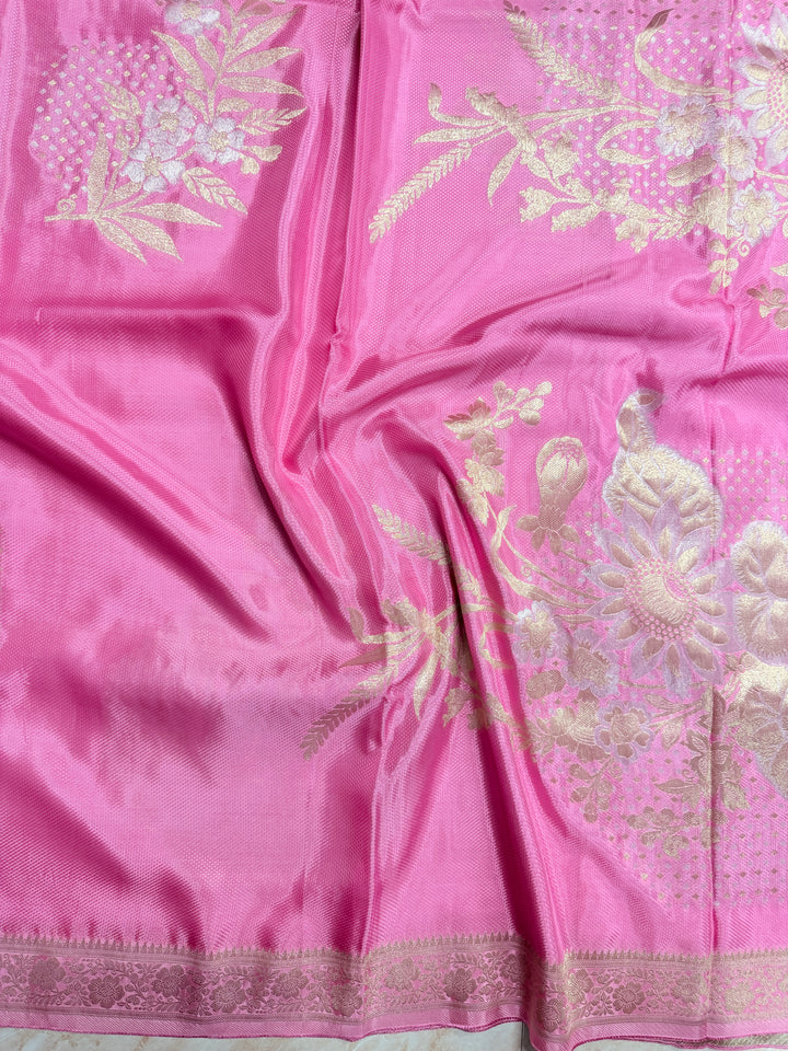 PREMUM KOREAN VISCOSE WITH JACQUARD WEAVE IN BABY PINK COLOUR SHADE