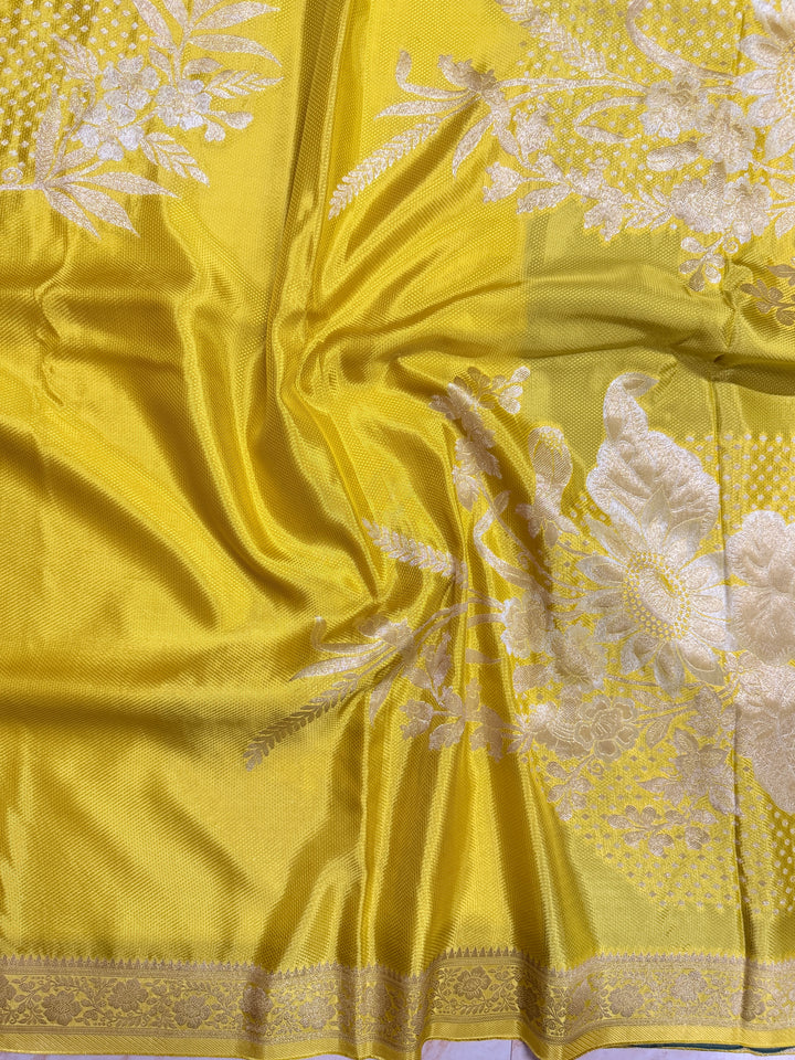 PREMUM KOREAN VISCOSE WITH JACQUARD WEAVE IN MUSTARD YELLOW COLOUR SHADE