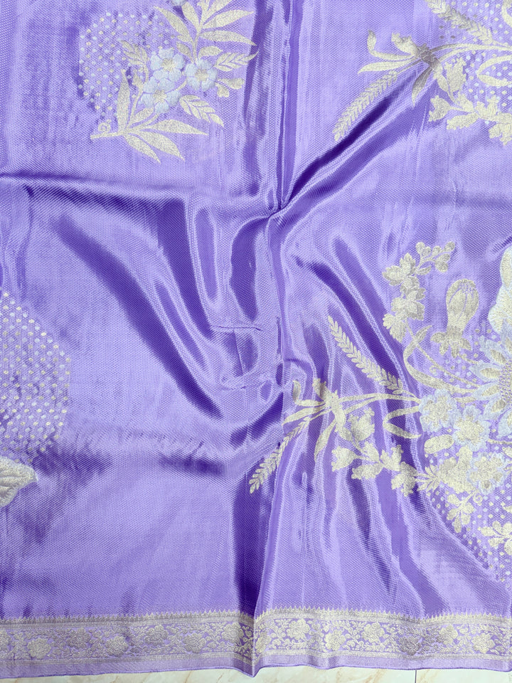 PREMUM KOREAN VISCOSE WITH JACQUARD WEAVE IN LEVENDER COLOUR SHADE
