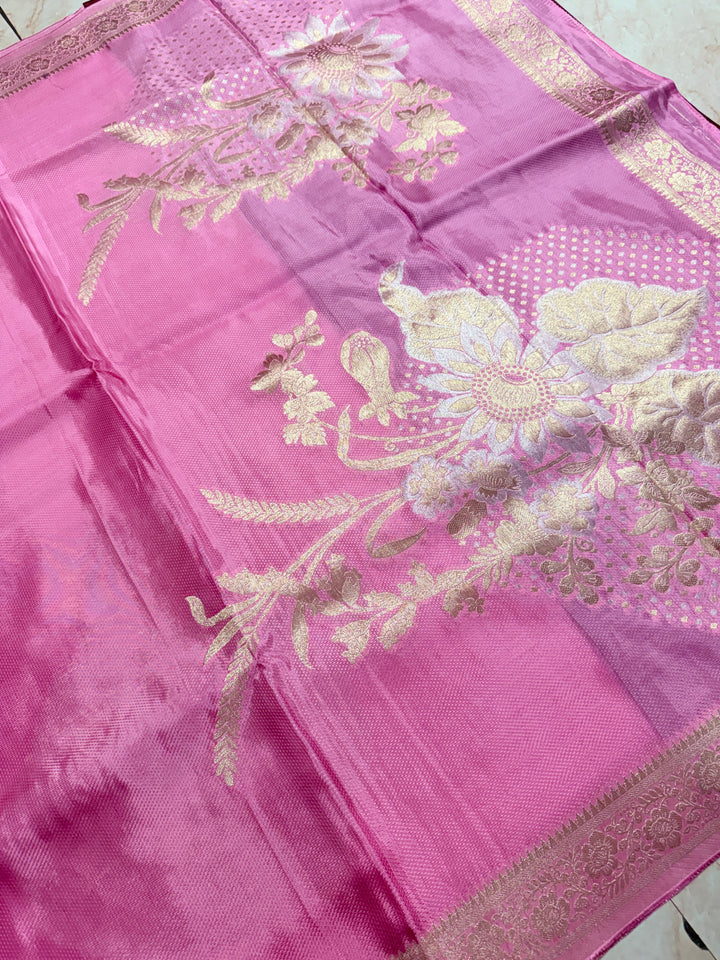 PREMUM KOREAN VISCOSE WITH JACQUARD WEAVE IN BABY PINK COLOUR SHADE