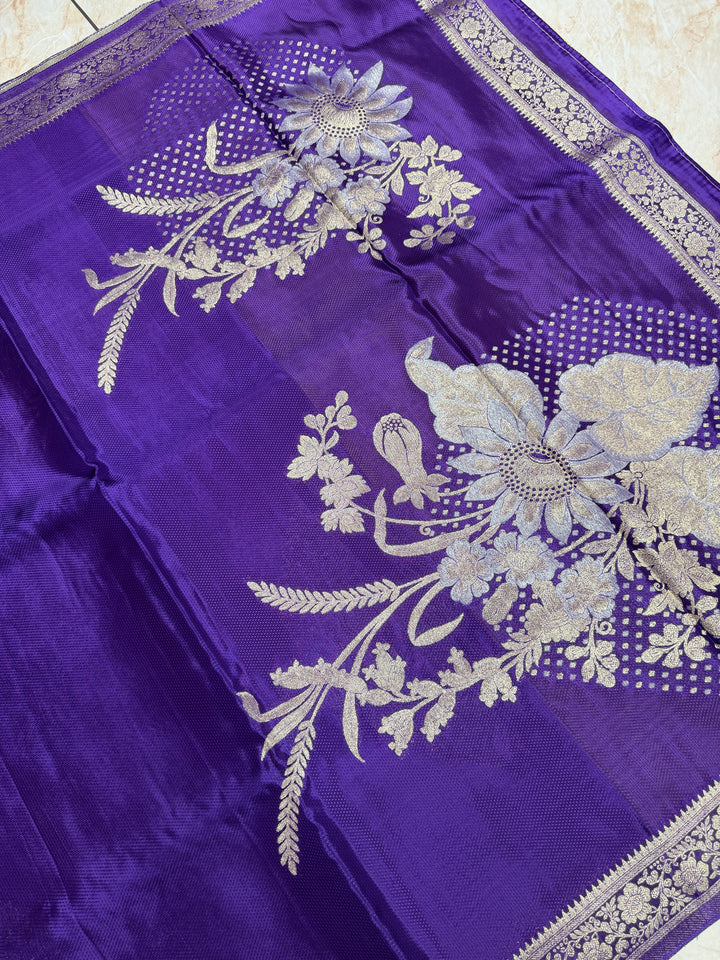 PREMUM KOREAN VISCOSAE WITH JACQUARD WEAVE PURPLE COLOUR SHADE