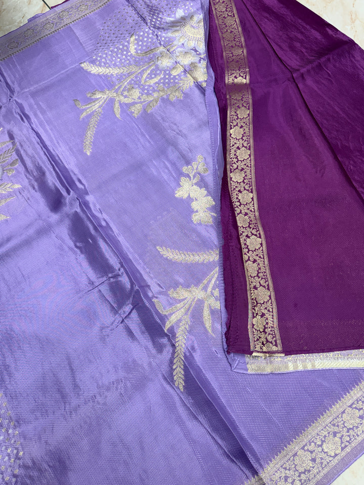 PREMUM KOREAN VISCOSE WITH JACQUARD WEAVE IN LEVENDER COLOUR SHADE