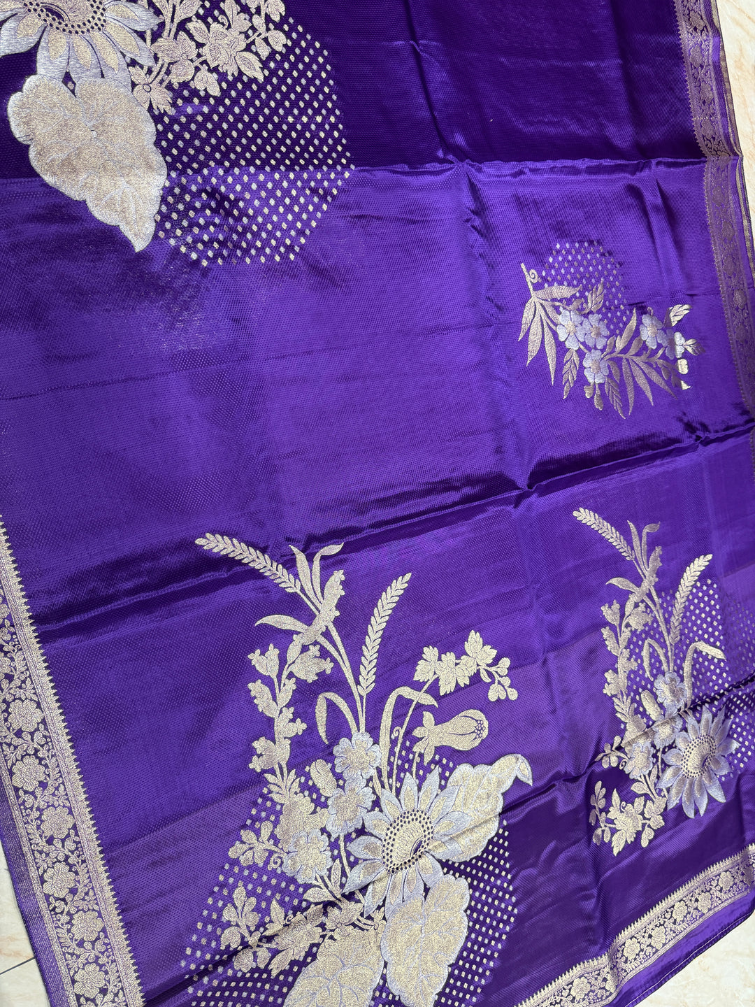 PREMUM KOREAN VISCOSAE WITH JACQUARD WEAVE PURPLE COLOUR SHADE