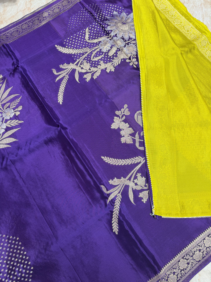PREMUM KOREAN VISCOSAE WITH JACQUARD WEAVE PURPLE COLOUR SHADE