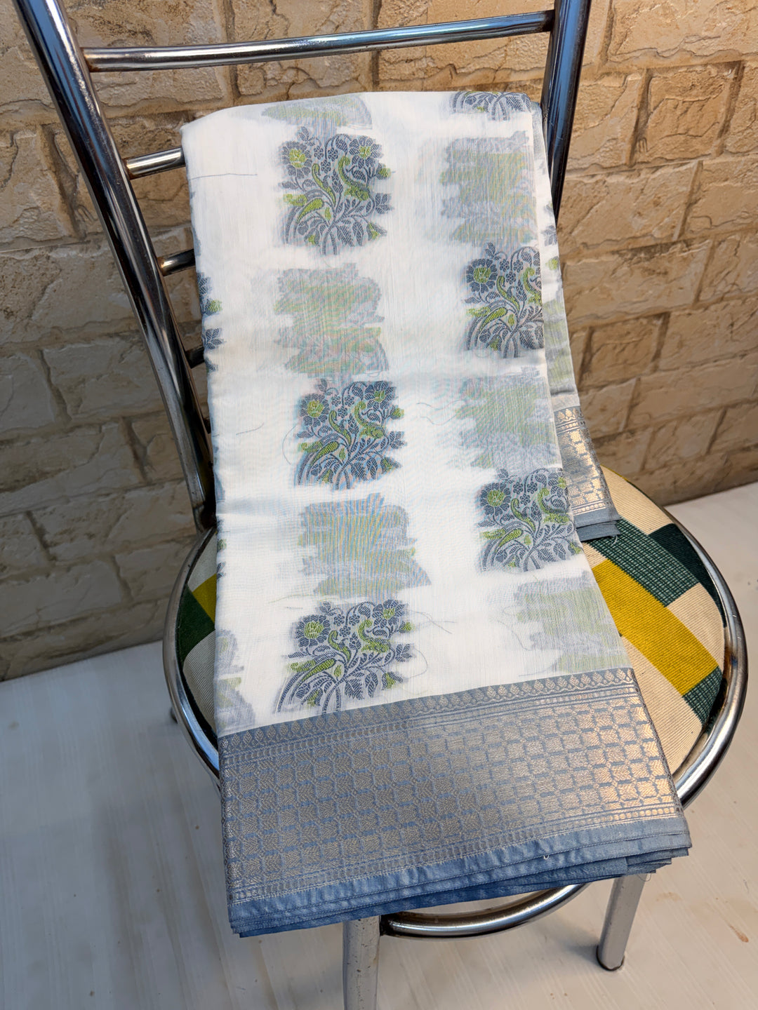 SOFT BANARASI COTTON SAREE IN MENA BOOTA