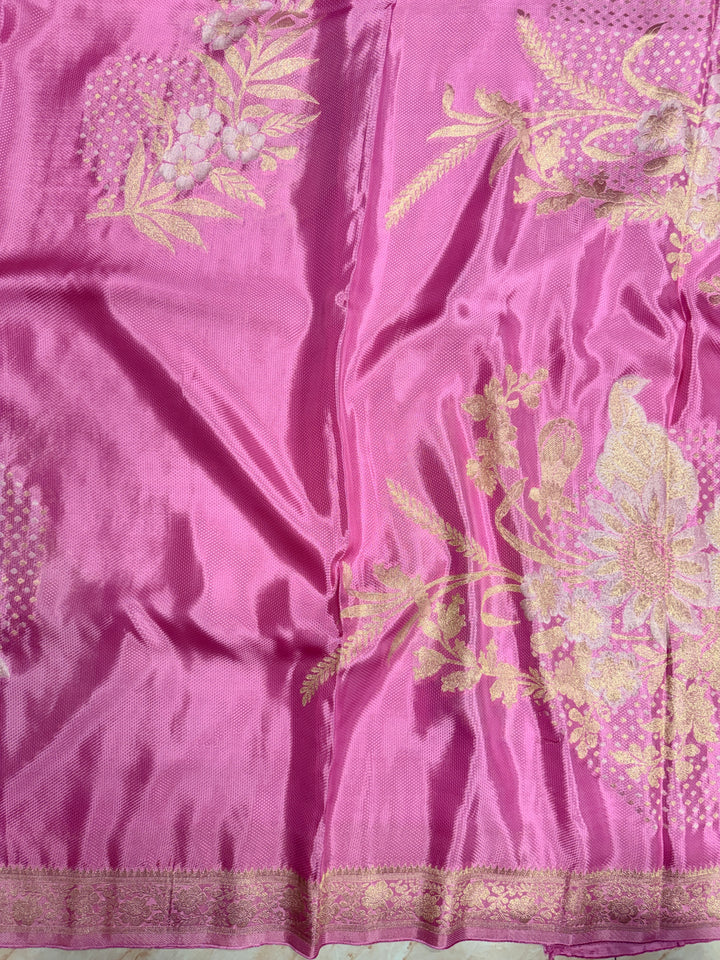 PREMUM KOREAN VISCOSAE WITH JACQUARD WEAVE BABY PINK COLOUR SHADE