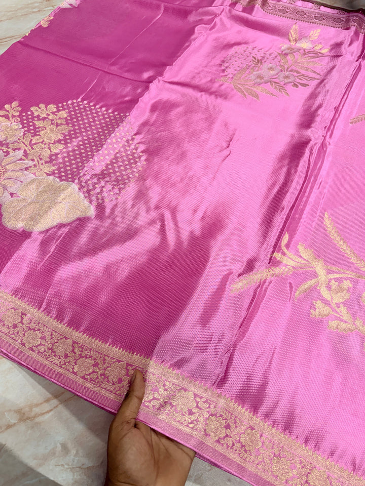 PREMUM KOREAN VISCOSAE WITH JACQUARD WEAVE BABY PINK COLOUR SHADE