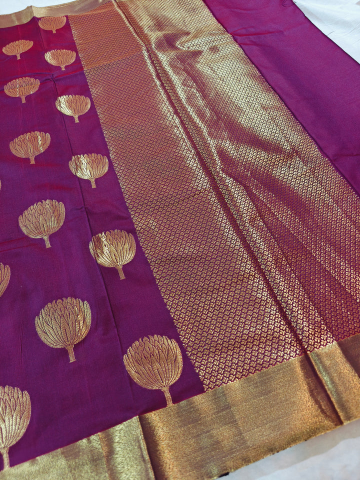 MAGENTA BANARASI SOFT PATTU SILK