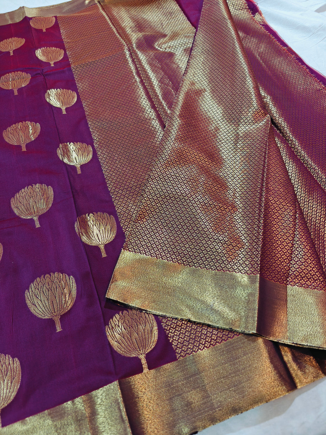MAGENTA BANARASI SOFT PATTU SILK