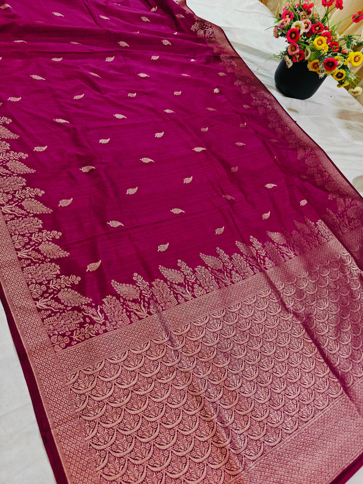 VINE COLOUR SOFT MATKA LINEN SILK