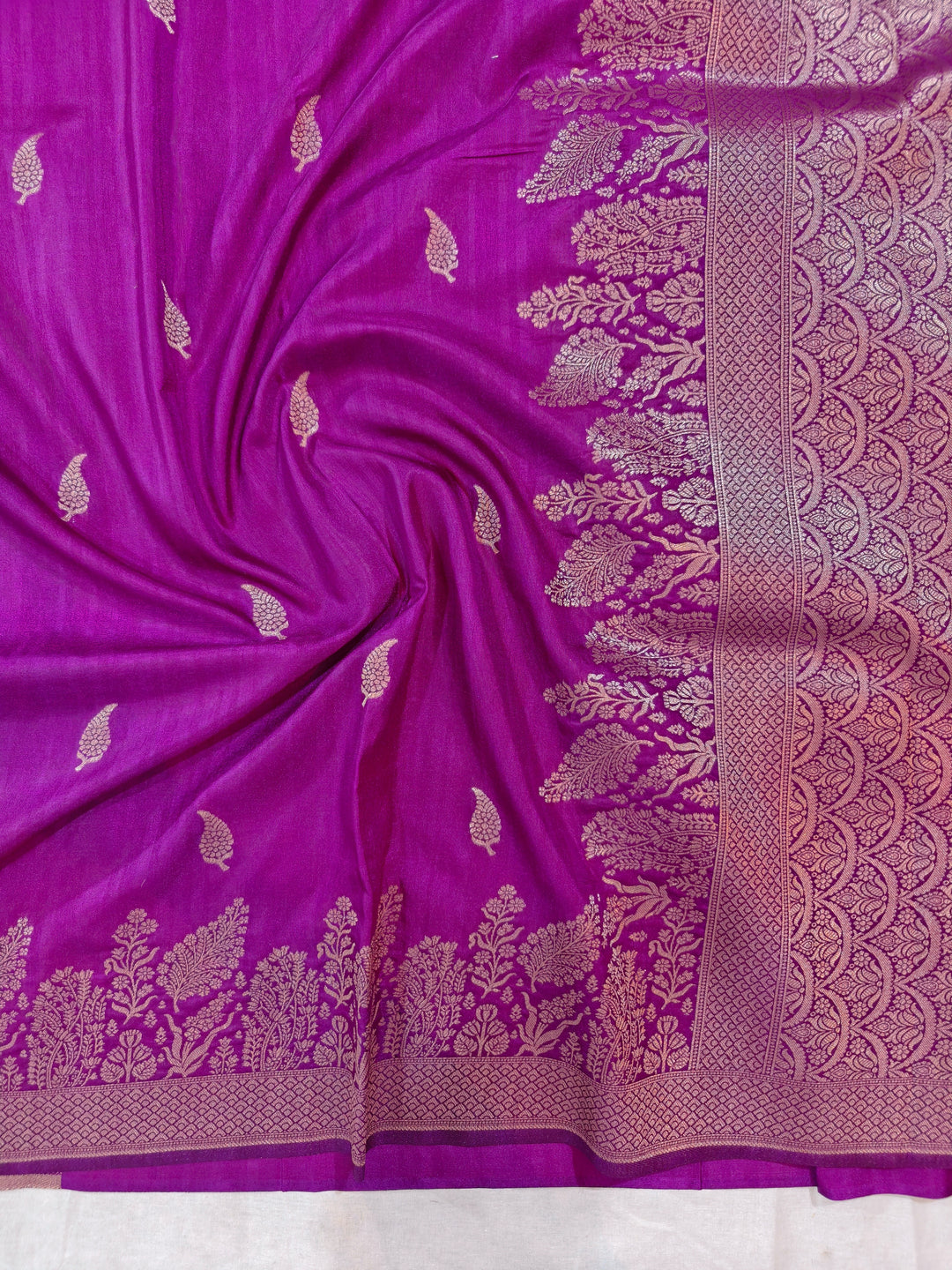 PURPLE COLOUR SOFT LINEN MATKA SILK