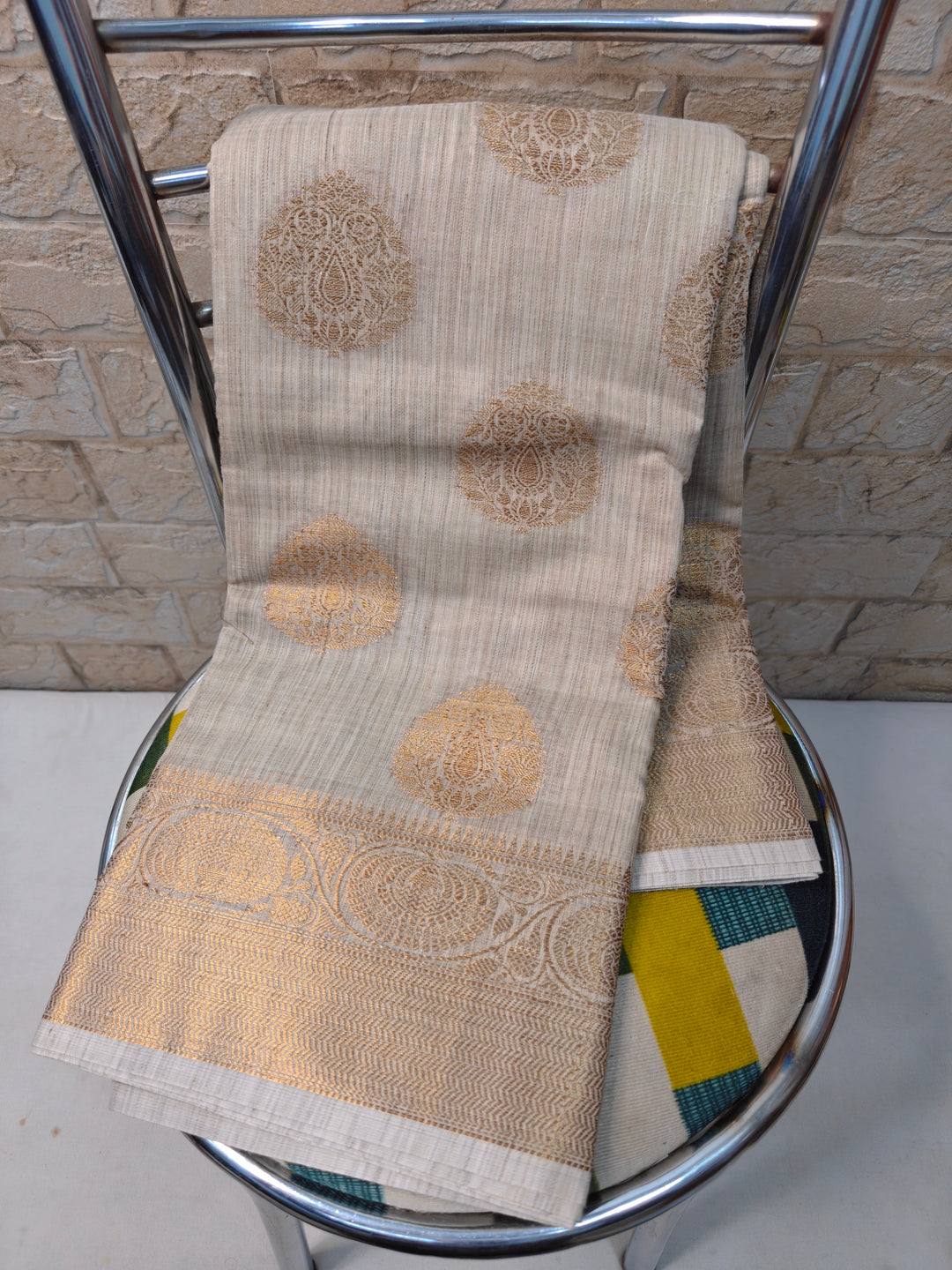 BASWADA IN ZARI WORK WITH ANTIQUE BORDER