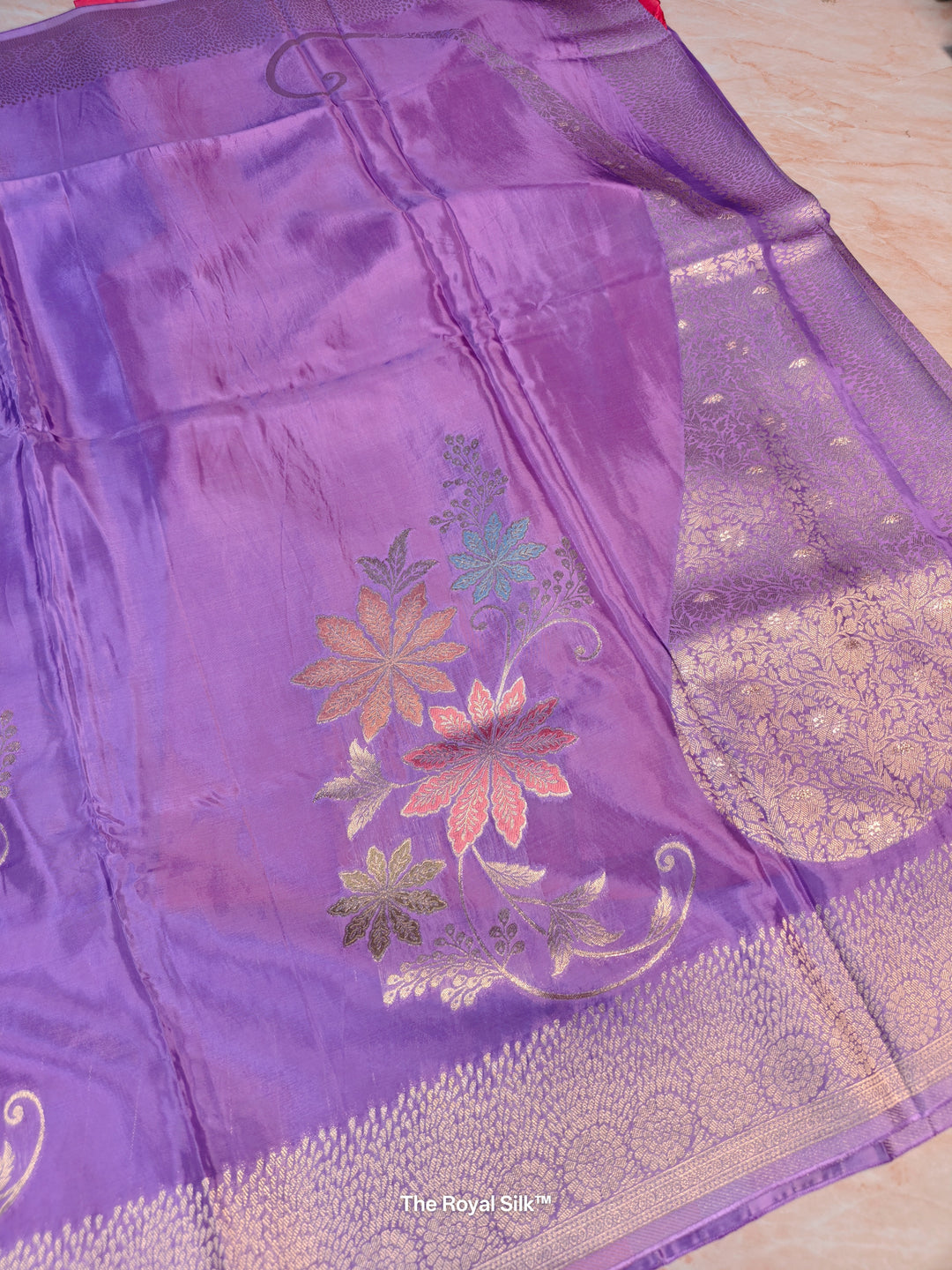 KOREAN SILK IN LAVENDER WITH BOUTIQUE ALFI BOOTA