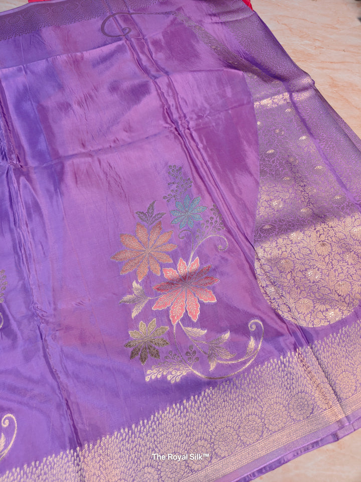 KOREAN SILK IN LAVENDER WITH BOUTIQUE ALFI BOOTA