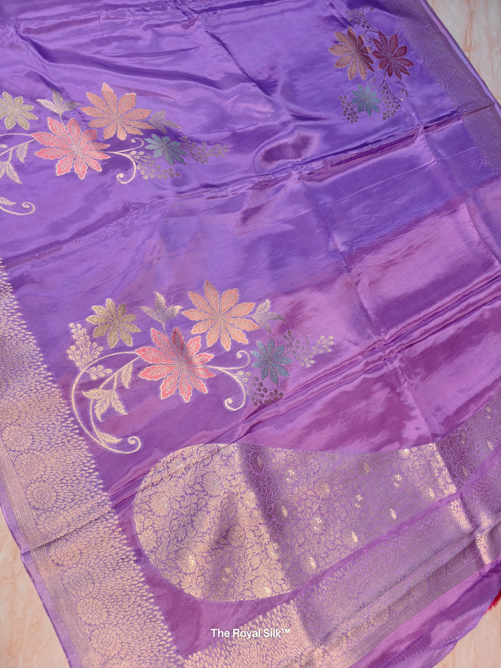 KOREAN SILK IN LAVENDER WITH BOUTIQUE ALFI BOOTA