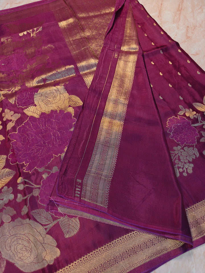 KOREAN SILK IN MAGENTA WITH BOUTIQUE WEAVING