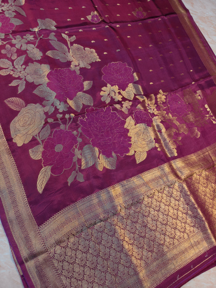 KOREAN SILK IN MAGENTA WITH BOUTIQUE WEAVING