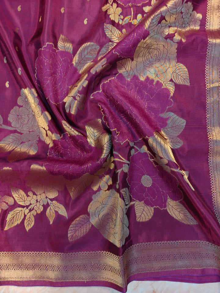 KOREAN SILK IN MAGENTA WITH BOUTIQUE WEAVING