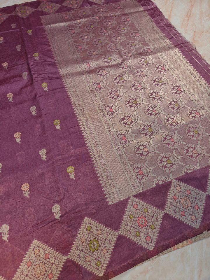 PAPER SILK IN ONION PINK WITH MULTICOLOUR BOOTI