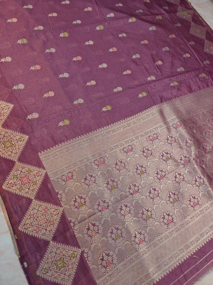 PAPER SILK IN ONION PINK WITH MULTICOLOUR BOOTI